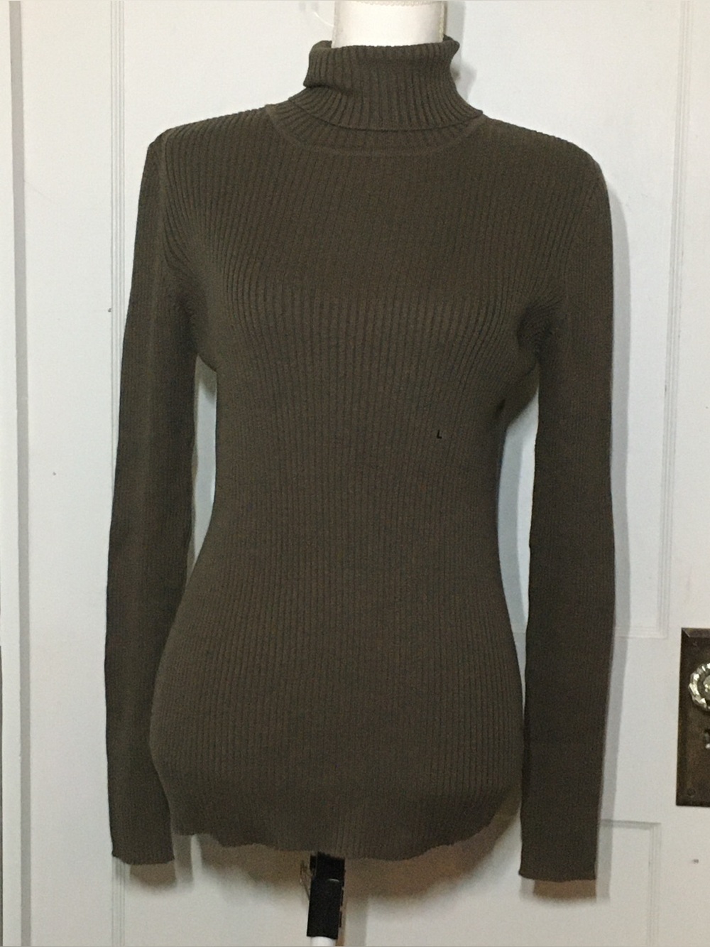 GAP Olive Green Ribbed Turtleneck Sweater